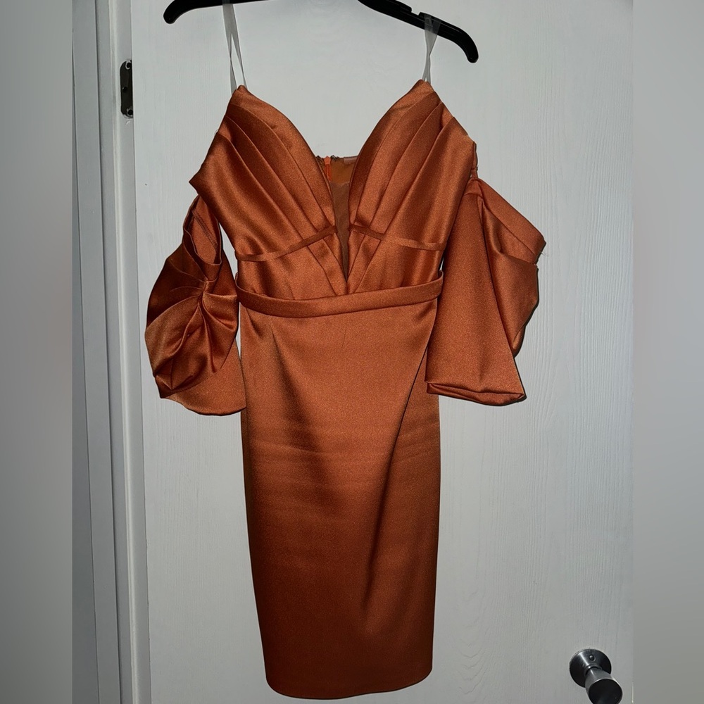 Satin midi dress